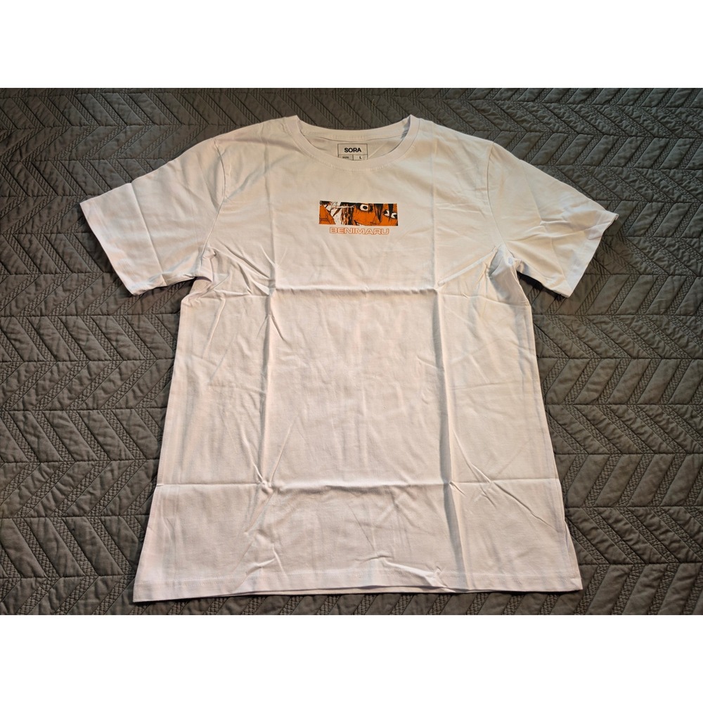 Sora Fire Force Benimaru Shinmon Anime Graphic T-Shirt White Large Manga Tee
